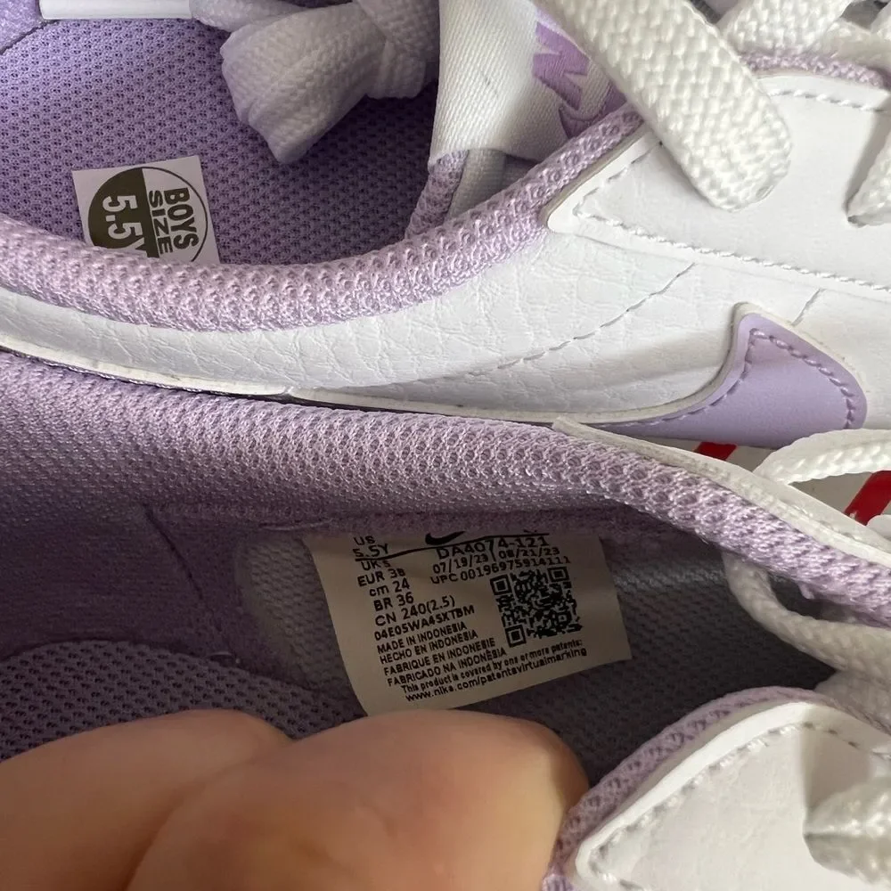 Nike Blazer Low 77 Sneaker - White/Lilac Purple - Size 5.5Y youth, 7 women’s - Picture 8 of 8